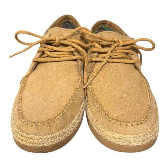 UGG Men's McCall Tan Suede Leather Lace Espadrille Sneakers Loafers 7 - Picture 4 of 6